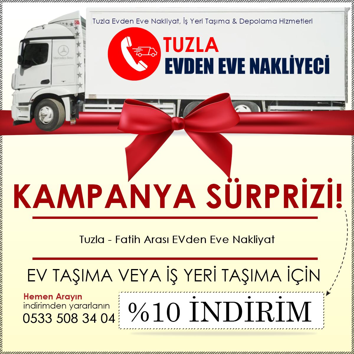Tuzla - Fatih Arası EVden Eve Nakliyat