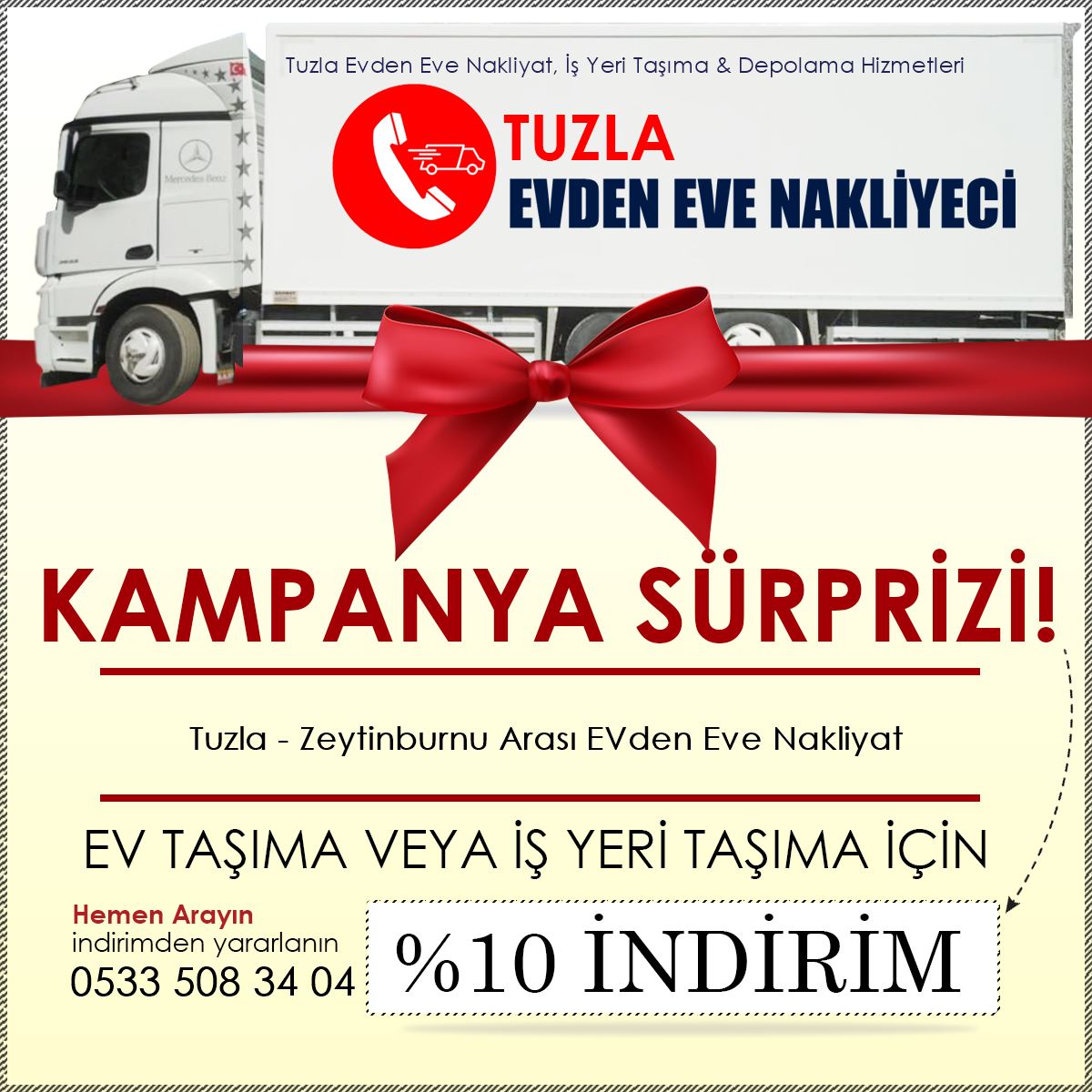 Tuzla - Zeytinburnu Arası EVden Eve Nakliyat